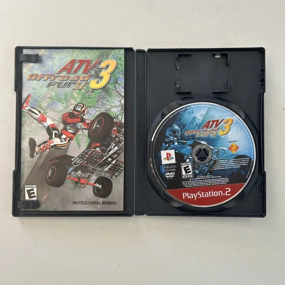 ATV Offroad Fury 2 & 3 PS2 Bundle Sony PlayStation 2 2004 CIB Complete Tested
